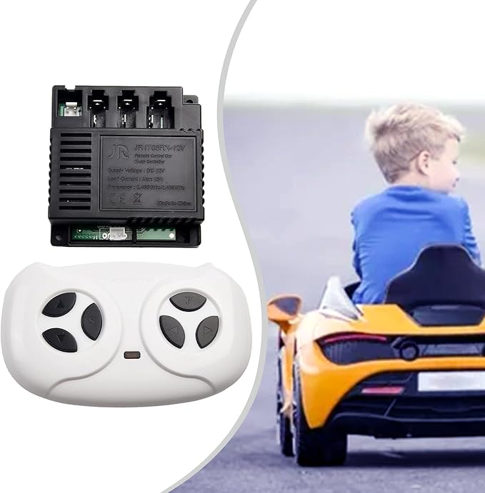 JR-RX-12V 6V 24V Electric Vehicle Receiver Module for Remote Control Toy Car Parts, RC 1, RC 2, RC 3, RC 4, JR-RX-6V, JR-RX-6V receiver, Children Electric Car Remote Control(JR1705RX Full set)