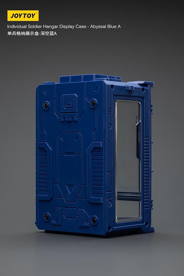JOYTOY 5'' Display Box,Action Figures Display Case - Individual Soldier Hangar Display Case - Abyssal Blue A - Dustproof Collectibles Box Ages 15+