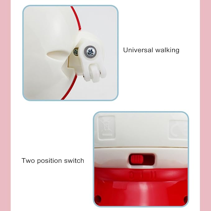 Alomejor Electric Dancing Toy, 360 Degree Rotating Dancing Bunny Pet Electronic Toy with Light and Music for Children