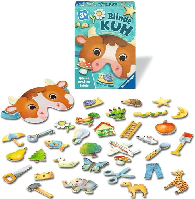 Ravensburger 12010005 Blind Cow My First Games: Children's Game, Games from 3 Years, for 1 to 4 Players, Gift for Girl or Boy