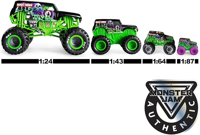 Monster Jam, Official Sparkle Smash Monster Truck, Collector Die-Cast Vehicle, 1:24 Scale