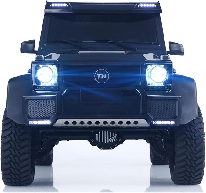 1/8 Remote Control Off Road Vehicle Portal Axle Differential Lock AWD 2Speed Gearbox 775 Brushed Motor PNP Model Crawler Car(Grey)
