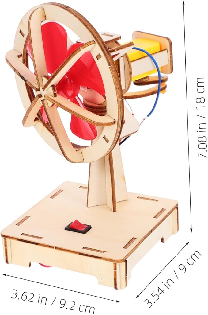 DIY Science Education Kit Electric Fan DIY Assembly Model for Elementary Classroom Supplies Stem Craft Projects for Boys and Learning Engineering Principles