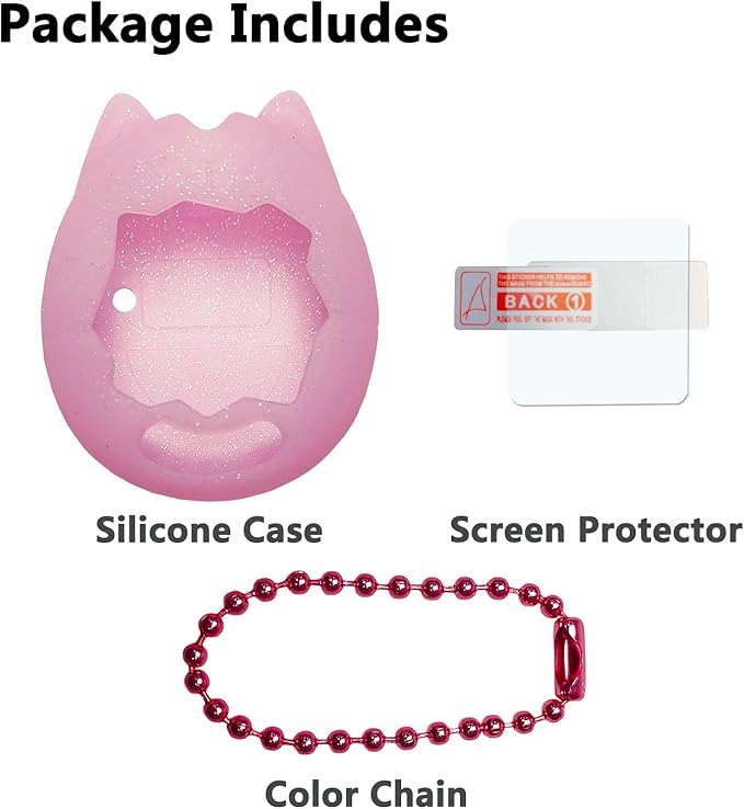 JCHPINE Silicone Cover Case for Tamagotchi Original Digital Pet, Protective Sleeve Skin for Original Tamagotchi Electronic Pet Toys Accessories (Only Case) (Purple)