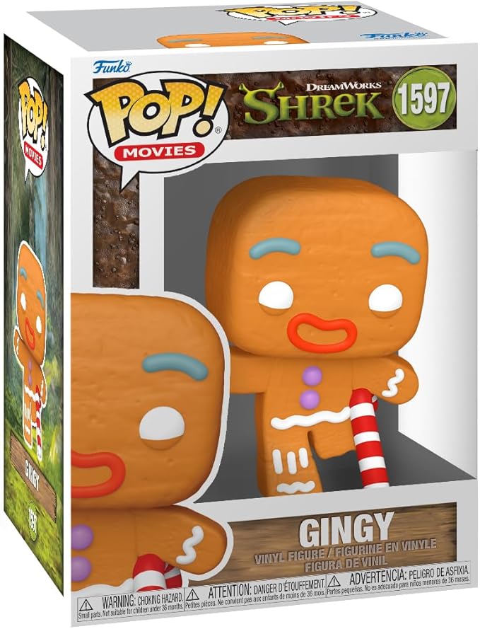 Funko POP! Movies: Shrek Dream Works 30th - Gingerbread Man Man - Collectable Vinyl Figure - Gift Idea - Official Merchandise - for Kids & Adults - Movies Fans - Model Figure for Collectors