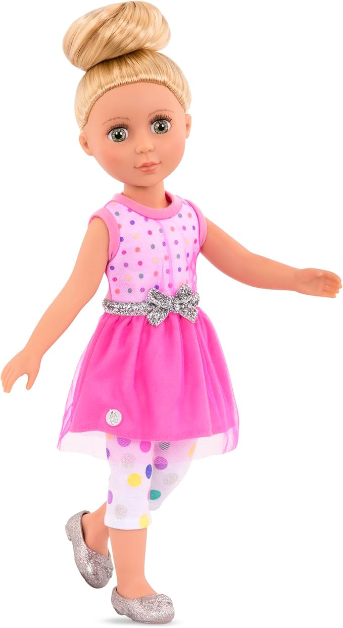 Glitter Girls 14-Inch Doll Clothes & Accessories – Stay Sparkly Dress & Leggings Regular Outfit – for Girls 3+ Years – Children’s Toys