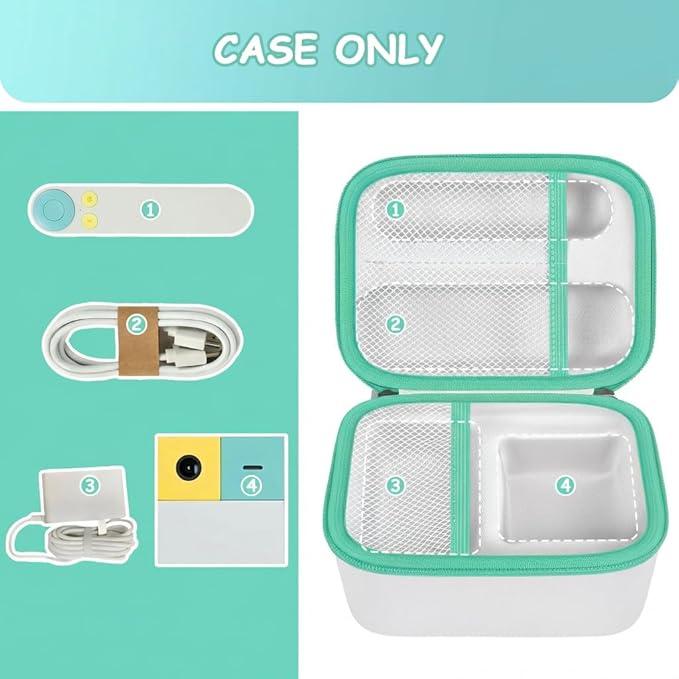 Againmore Case Compatible with Nex Playground Active Play System, Video Game Console Storage Holder Bag with Custom Slots for Device, HDMI Power Cord, Remote Control and Accessories-White(Box Only)