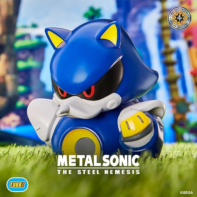 TUBBZ First Edition Metal Sonic Collectible Vinyl Rubber Duck Figure - Official Sonic The Hedgehog Merchandise - Action TV, Film & Video Games