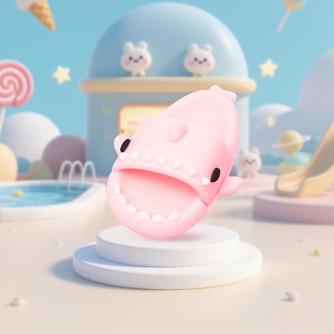 Clothing Shark Summer Sandals for Dolls - Open-Toe Slippers, Cute Accessories Easter Gifts for Photography, Display & Collectors Age Limit 15+ Easter Gifts(Pink)