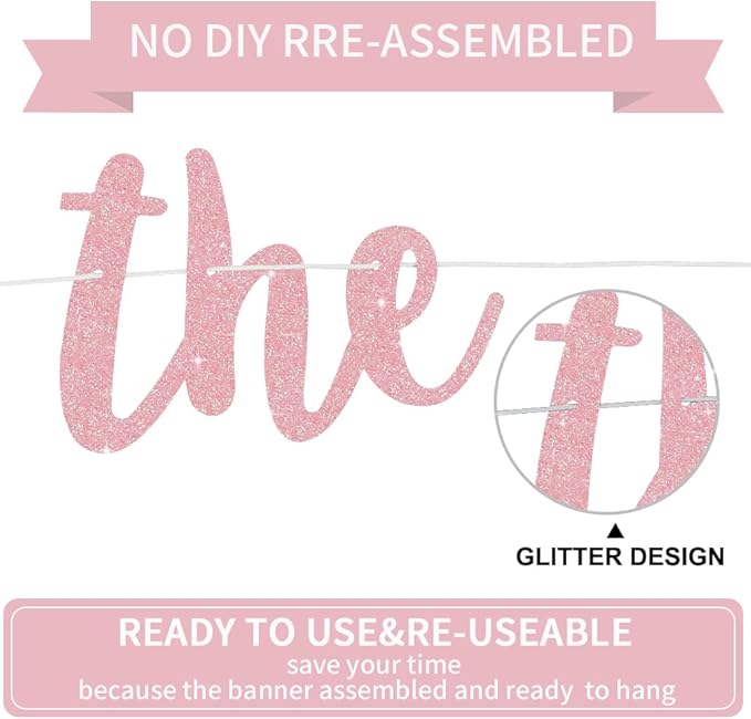 BEISHIDA Glitter Dark Pink The Beginning of A New Chapter Banner,Pre-Strung Farewell Book Themed Housewarming Party Congratulations Decorations,Going away party Garland,Graduation Sign 2026 Banner,retirement Supplies
