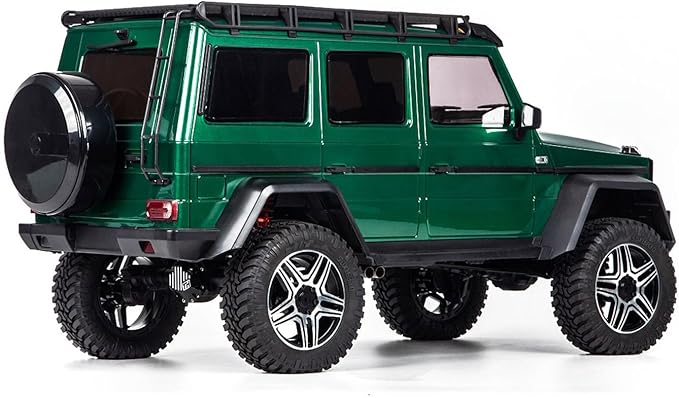 1/8 Remote Control Off Road Vehicle Portal Axle Differential Lock AWD 2Speed Gearbox 775 Brushed Motor PNP Model Crawler Car(Green)