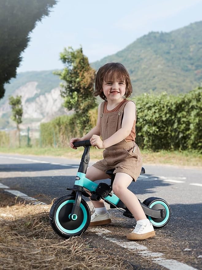 newyoo Toddler Tricycles for 1-3 Year Olds, Toddler Bike, Baby Balance Bike, Christmas and Birthday Gift for Boy and Girl, Trike with Push Handle, Safety Guard, Safety Belt, Blue, TR008 | for 1-3 Year Olds, Toddler Bike, Baby Balance Bike, Safety Guard