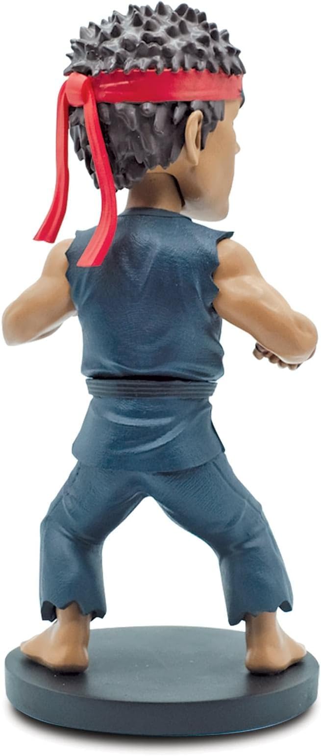 Icon Heroes Street Fighter Evil Ryu 8-Inch Resin Bobblehead Figure Exclusive | Action Statue, Desk Toy Accessories, Home Office Decor Capcom Video Game Gifts and Collectibles, Blue