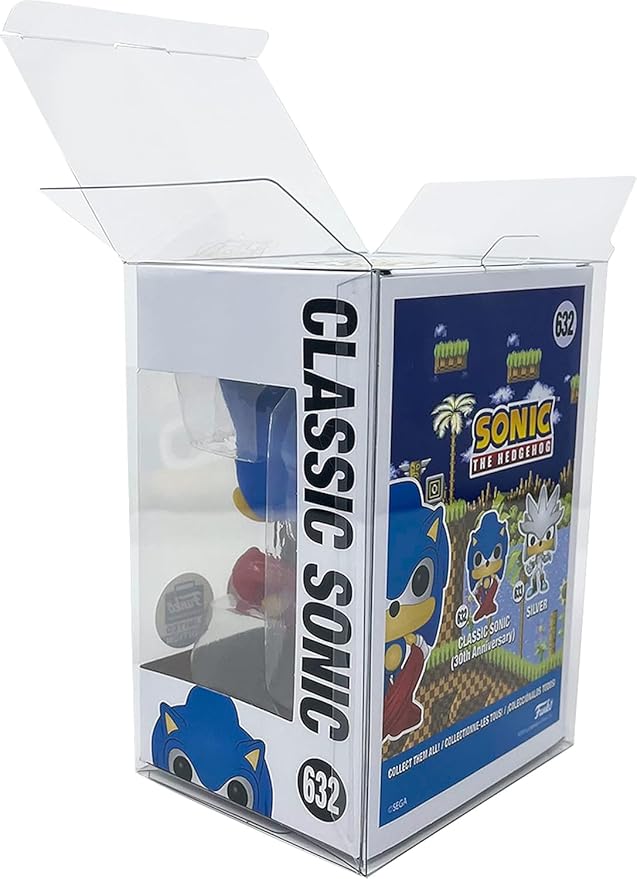 EcoTEK Protectors, 100-Pack Protective Cases Fits 4" Display Figures – Scratch-Resistant, Strong, Crystal Clear Acid-Safe Display Case for Action Figures, Toys, and Collectibles