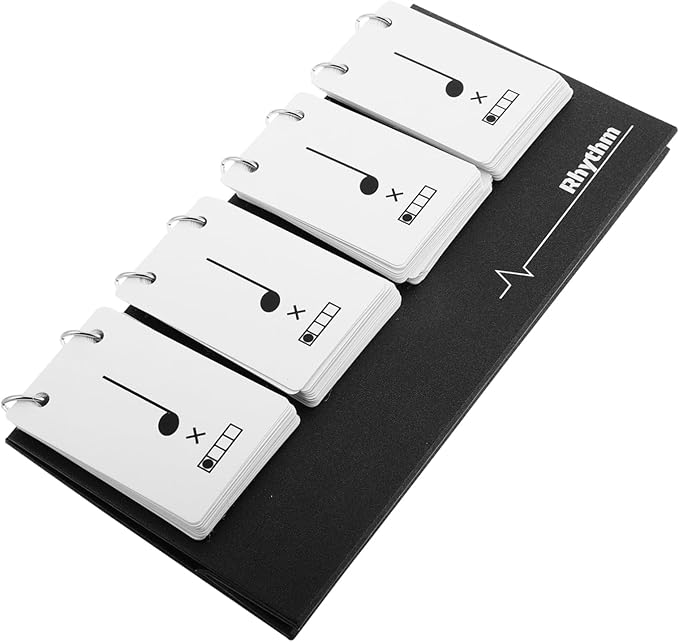 Music Education Tool Rhythm Learning Cards Versatile Music Practice Flashcards Set