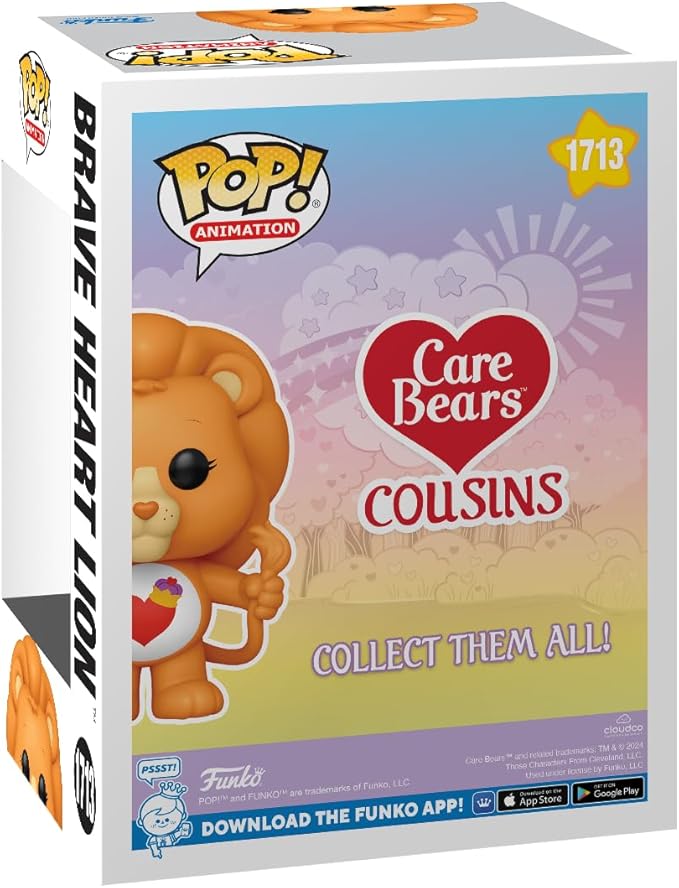 Funko POP! TV: CB Cousins - Brave Heart Lion - Care Bears - Collectable Vinyl Figure - Gift Idea - Official Merchandise - for Kids & Adults - TV Fans - Model Figure for Collectors and Display
