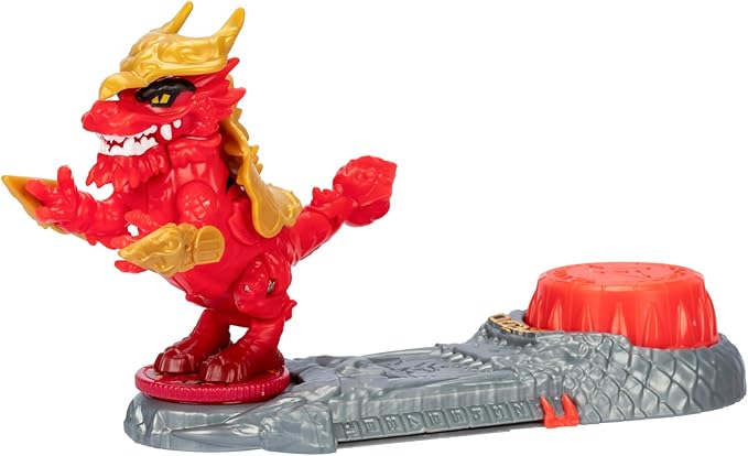 Legends of Akedo Ninja Bosses, Scorched Claw, 3" Tall Battling Action Figure with 360˚ Tail Whip and Claw Attack Spin Action, Double Defense Armor That Pops Off When Struck, 4 Ninja Bosses to Collect