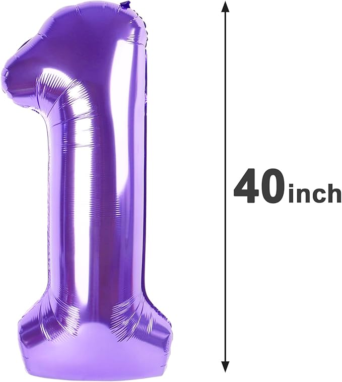 Purple Number 14 Balloon 40 Inch Birthday Decorations, Number 14 Balloon Birthday Party Decorations, Anniversary Decorations Graduations Party Supplies