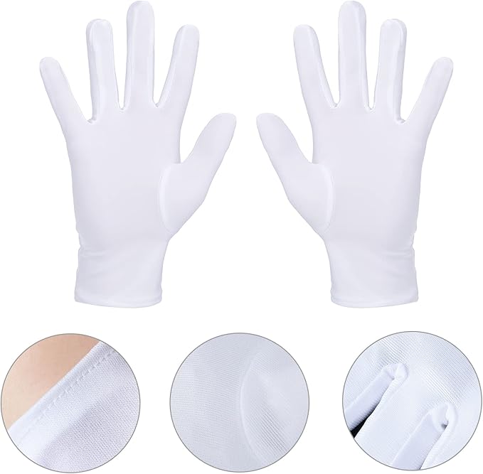Kids Waiter Costume Set Vendor Costume Kit 6 Pcs Hat Apron Bow Tie Gloves Cards For Halloween Pretend Play Dress Up