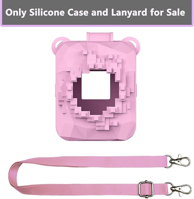 Silicone Case for Bitzee Magicals Interactive Toy Digital Pet, Protective Skin Cover for Bitzee Magicals Virtual Electronic Digital Pet Accessories (Pink)