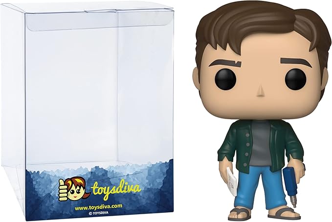 Funko Peter G i b b o n s : P o p ! Movies Vinyl Figurine Bundle with 1 Compatible 'ToysDiva' Graphic Protector (710-36962 - B)
