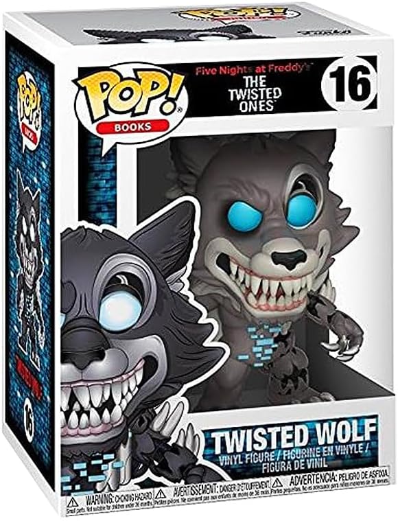 Pop Five Nights at Freddy's (FNAF) - Twisted Wolf Vinyl Figure Bundle with Compatible Funko Box Protector