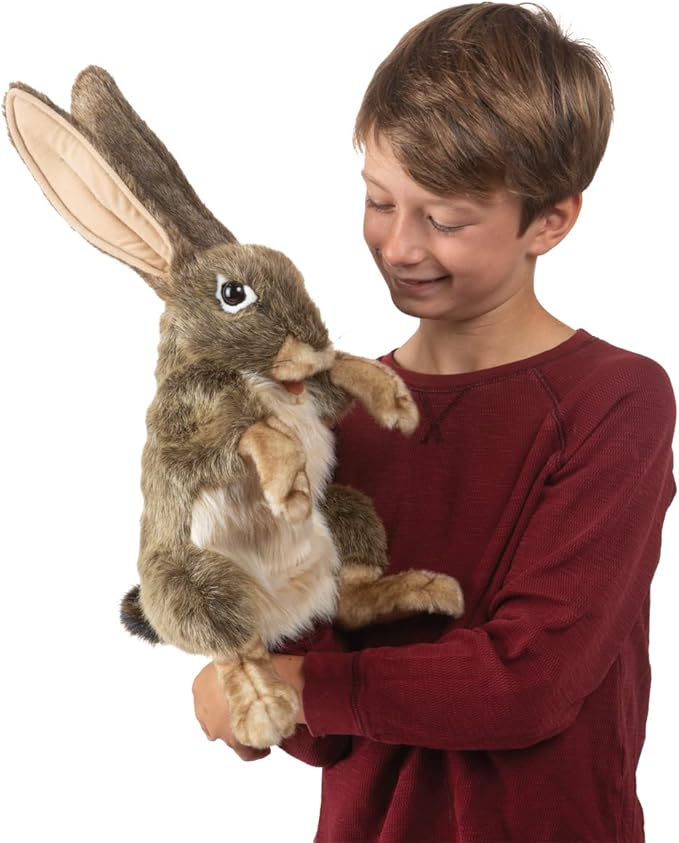 Folkmanis Jack Rabbit Hand Puppet