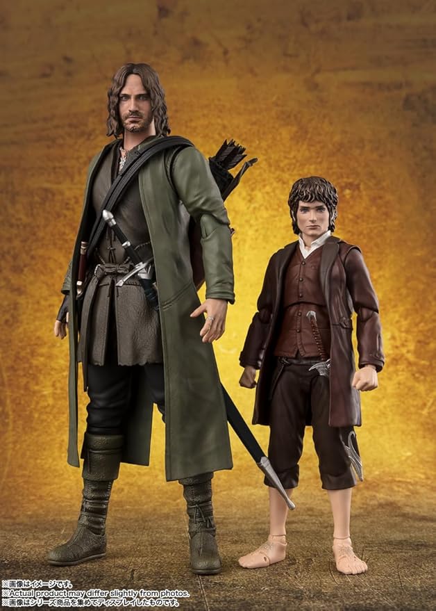 TAMASHII NATIONS - The Lord of The Rings - Frodo Baggins & Gollum (The Lord of The Rings: The Fellowship of The Ring) S.H.Figuarts Action Figure