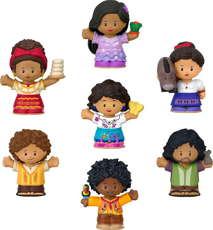 Fisher-Price Little People Toddler Toy Disney Encanto Figure Set, 7 Characters for Preschool Pretend Play Kids Ages 18+ Months (Amazon Exclusive)