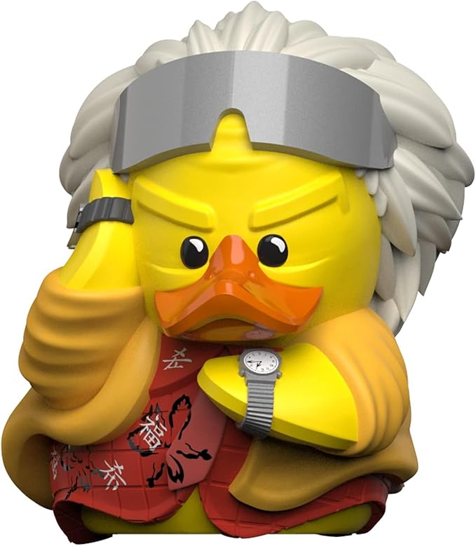 TUBBZ Boxed Edition 2015 Doc Brown Collectible Vinyl Rubber Duck Figure - Official Back to The Future Merchandise - Retro Comedy Action Film Movies