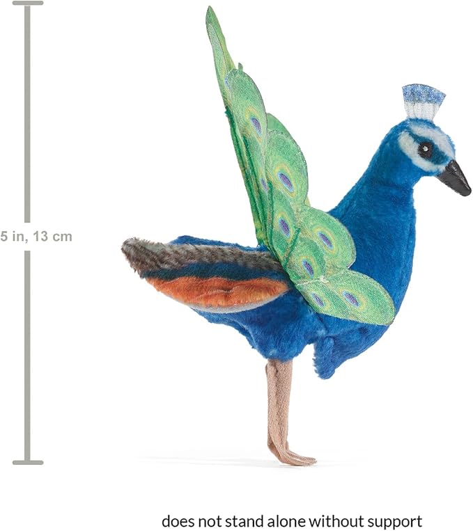 Folkmanis Mini Peacock Finger Puppet