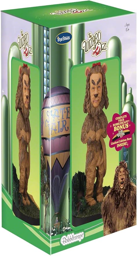 Royal Bobbles The Wizard of Oz Cowardly Lion Collectible Bobblescape Bobblehead Statue