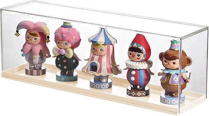 Clear Acrylic Display Case for Mini Pop Figures,Desktop Storage Cabinet Organizer for Doll Toy Collectibles, Action Figures, Mini Figurines Dustproof Protection