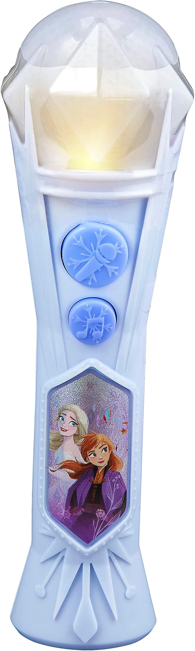eKids Frozen Sing Along Microphone Toy For Kids With Built-In Music And Flashing Lights, Designed For Fans Of Frozen Toys