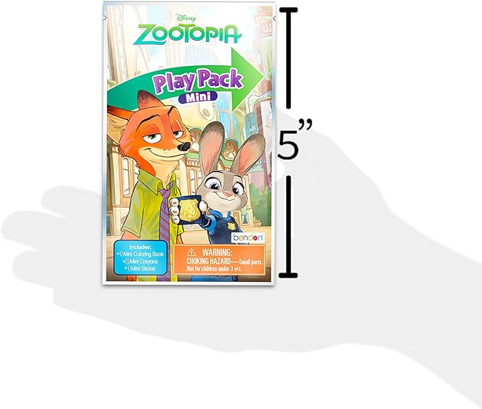 Zootopia Mini Party Favors Set for Kids - Bundle with 24 Mini Zootopia Grab n Go Play Packs with Coloring Pages, Stickers and More | Disney Zootopia Birthday Party Supplies