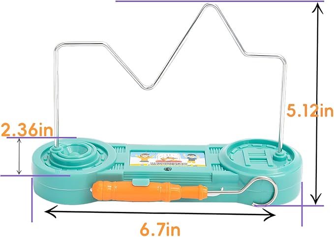 Electric Maze Game for Kids, Brain-Boosting & Fun Challenge Toy, Bright Color Collision Maze with Electric Shock, Engaging Family Game, Safe and Exciting for Children(Green Mountain)