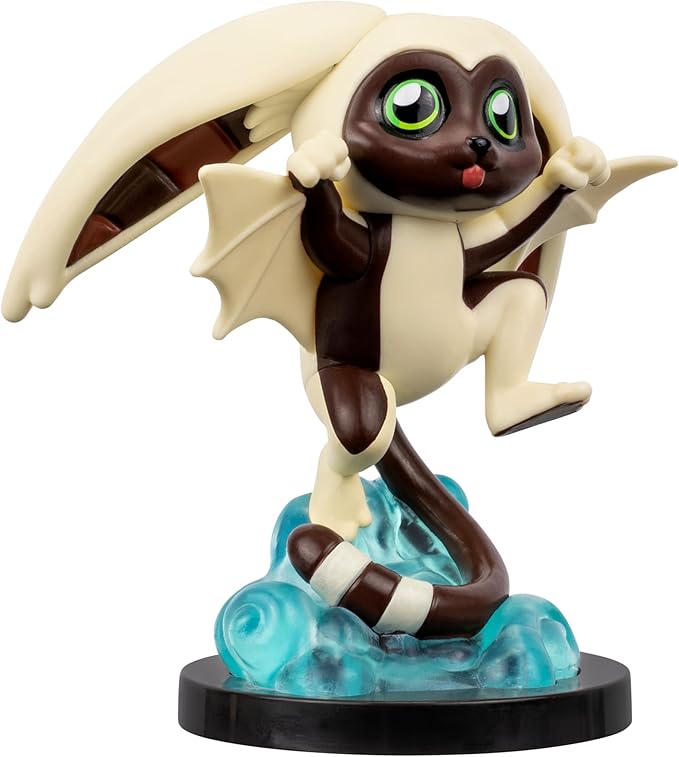Jazwares Avatar: The Last Airbender Momo - 4-Inch Mini Figure in Kawaii Style in Dynamic Pose with Display Base