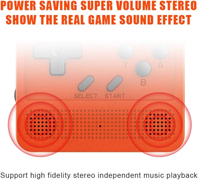 GoolRC Retro Handheld Game Console, with 16G Built-in 2000 Classic Games, Portable Hand Held Open Source Linux System 3.0-in HD IPS Screen Portable Game Console (Red 16GB)