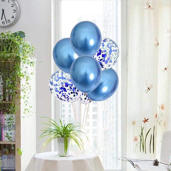 TONIFUL Blue Balloon Stand Centerpiece Table Decoration for Blue Party Decorations,Father's Day,Birthday Decorations,21st Men's Birthday,Balloon Arch Stand Class of 2026 Graduation Decorations (4 set)