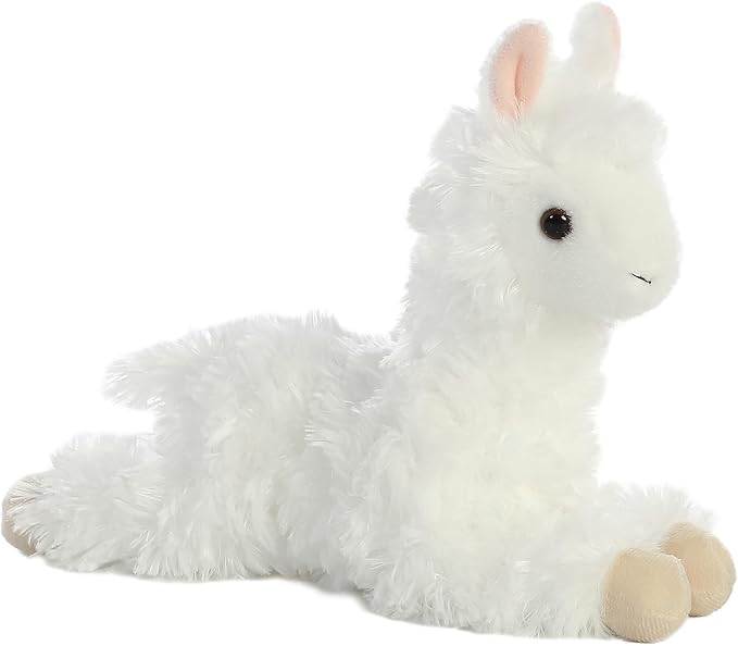 Aurora® Adorable Mini Flopsie™ Ansy Alpaca™ Stuffed Animal - Mini Companions Ready for Playful Adventures - for Kids All Ages, Toddlers, Adults, and Families - White 9 Inches