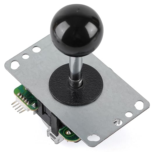 Umierke Arcade Game Machine Joystick for Home Use - High Precision Gaming Control，4 or 8 Way Mode Selectable，a black ball and a white ball