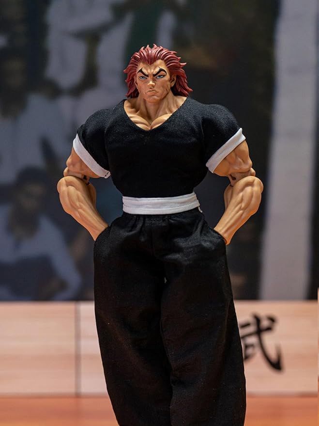 Yujiro Hanma Action Figure Movable Joints Figures 7.09" Muscular Man Anime Figurine Hanma Yujiro Figure Model Desktop Collectibles Gift