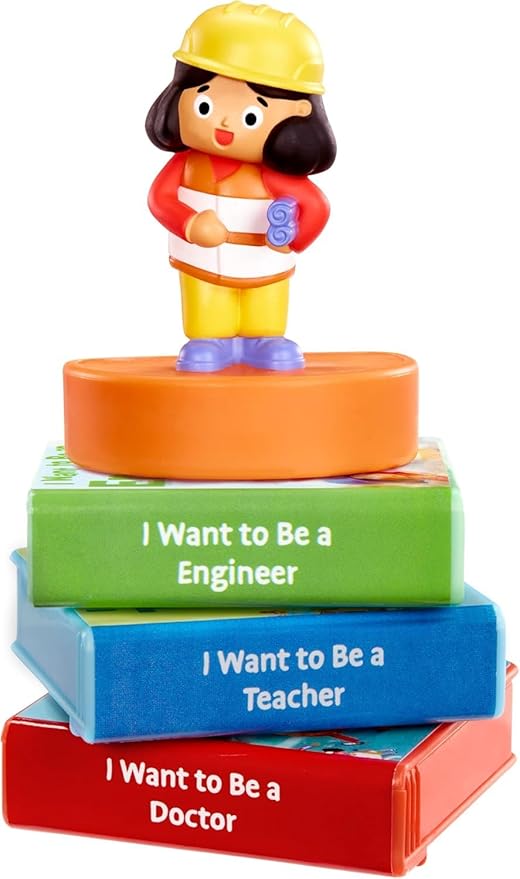 little tikes I Want to Be: Helper Collection for Story Dream Machine - 3 Stories & 1 Character, Storytime Books with Audio Play Character, For Boys and Girls Ages 3+