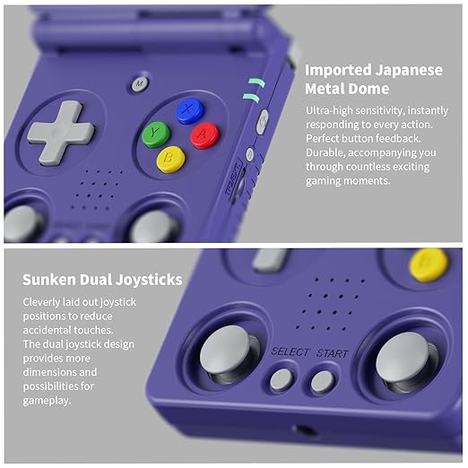 Flip Retro Handheld Game Console Retro Gaming Console with 64G Preloaded 5532 Games,3300 mAh Battey, Portable Clamshell Games Consoles Supports 5G WiFi Bluetooth HDMI 30+ Simulators RG34XXSP