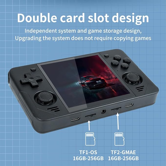 RGB30 Handheld Retro Game Console, 16+64G with 10,000 Games, JELOS System & RK3566 CPU, 4-inch IPS Acrade Portable Video Game Console for Kids Adults,WiFi&Bluetooth (Purple)