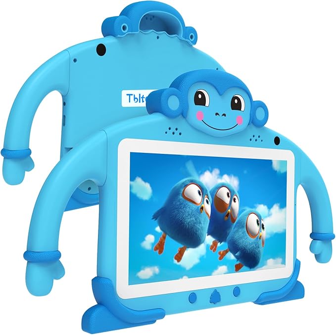 Kids Tablet 7 inch Tablet for Kids 3-7 32GB ROM Toddler Tablets with Youtube WiFi Case, Kids Android Tablets for Kids Toddlers Child Software Installed Parent Controls Lots of Content for Boys Girls