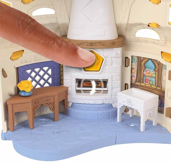 Mattel Disney's Wish Mini Doll & Dollhouse Playset, Asha of Rosas Cottage with Micro Doll, Star Figure & 15+ Furniture & Accessories, Travel Toys