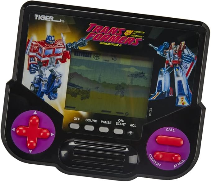 Hasbro Gaming Tiger Electronics Transformers Robots in Disguise Generation 2 Electronic LCD Video Game Retro-Inspired 1 Player Handheld Game Ages 8 and Up