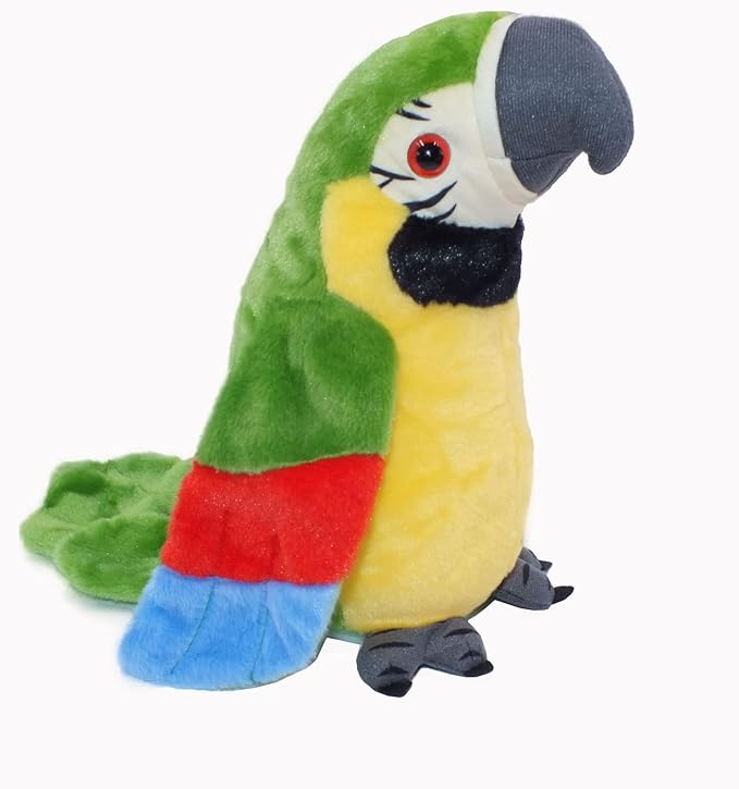 Talking Parrot Repeats Talking Parrot What You Say with Cute Voice - Electronic Pet Talking Plush Parrot for Child Kids Gift Party Plush Toy