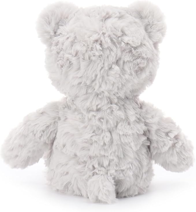 Apricot Lamb Light Gray Flower Bear Stuffed Animals for Kids, Soft Cute Plush Toys for Baby Girl and Boy, 7.9 Inches